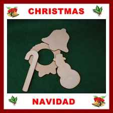 Wood Christmas Craft Shapes